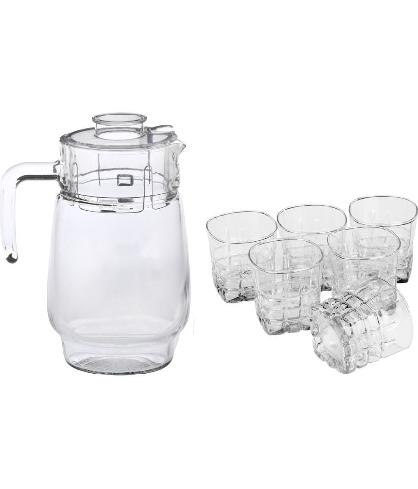     			Somil Set Of Jug And Glass Glass Jug and Glass Combo 1750 mL