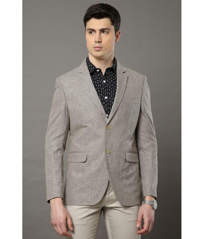     			Cool Colors - Khaki Polyester Slim Fit Men's Blazer ( Pack of 1 )