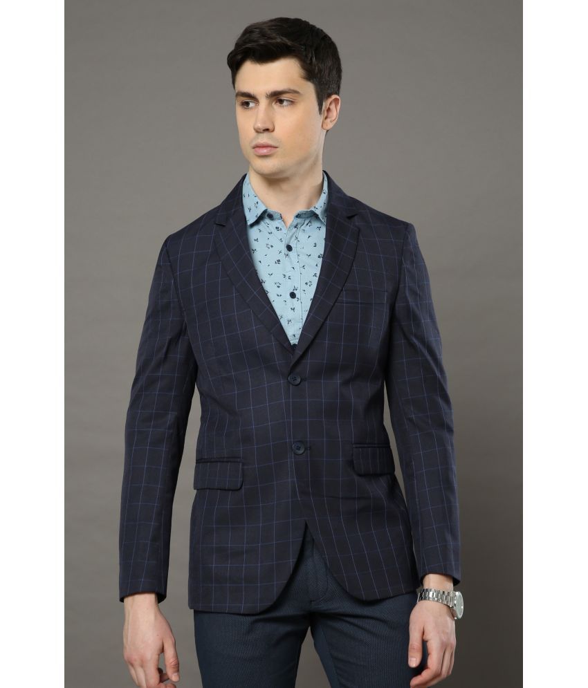     			Cool Colors - Navy Polyester Slim Fit Men's Blazer ( Pack of 1 )