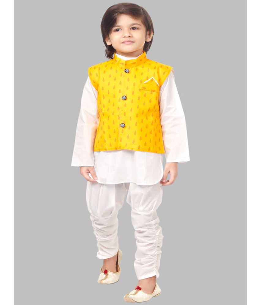     			Digimart - Yellow & White Cotton Blend Boys ( Pack of 1 )