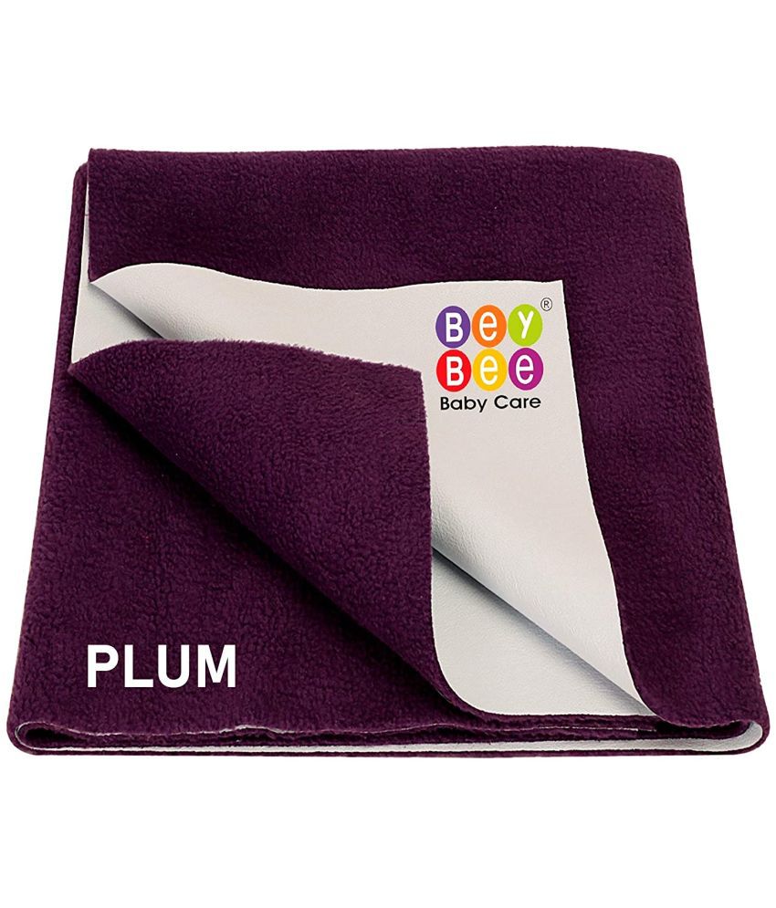     			Beybee - Plum Laminated Bed Protector Sheet ( Pack of 1 )