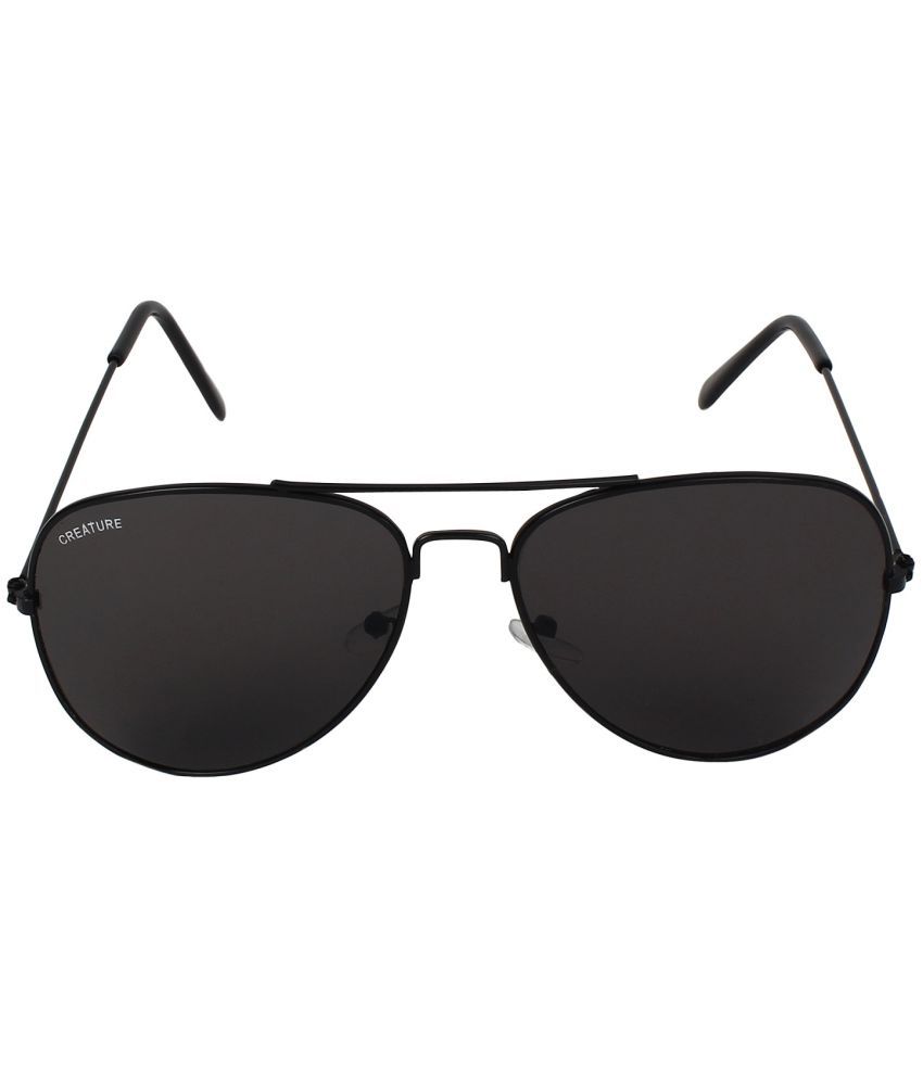     			Creature - Black Round Sunglasses ( Pack of 1 )