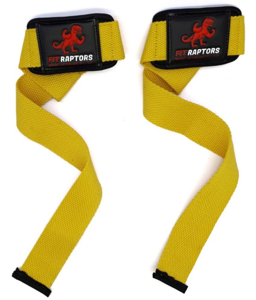     			FITRAPTORS - Yellow Wrist Support ( Pack of 2 )