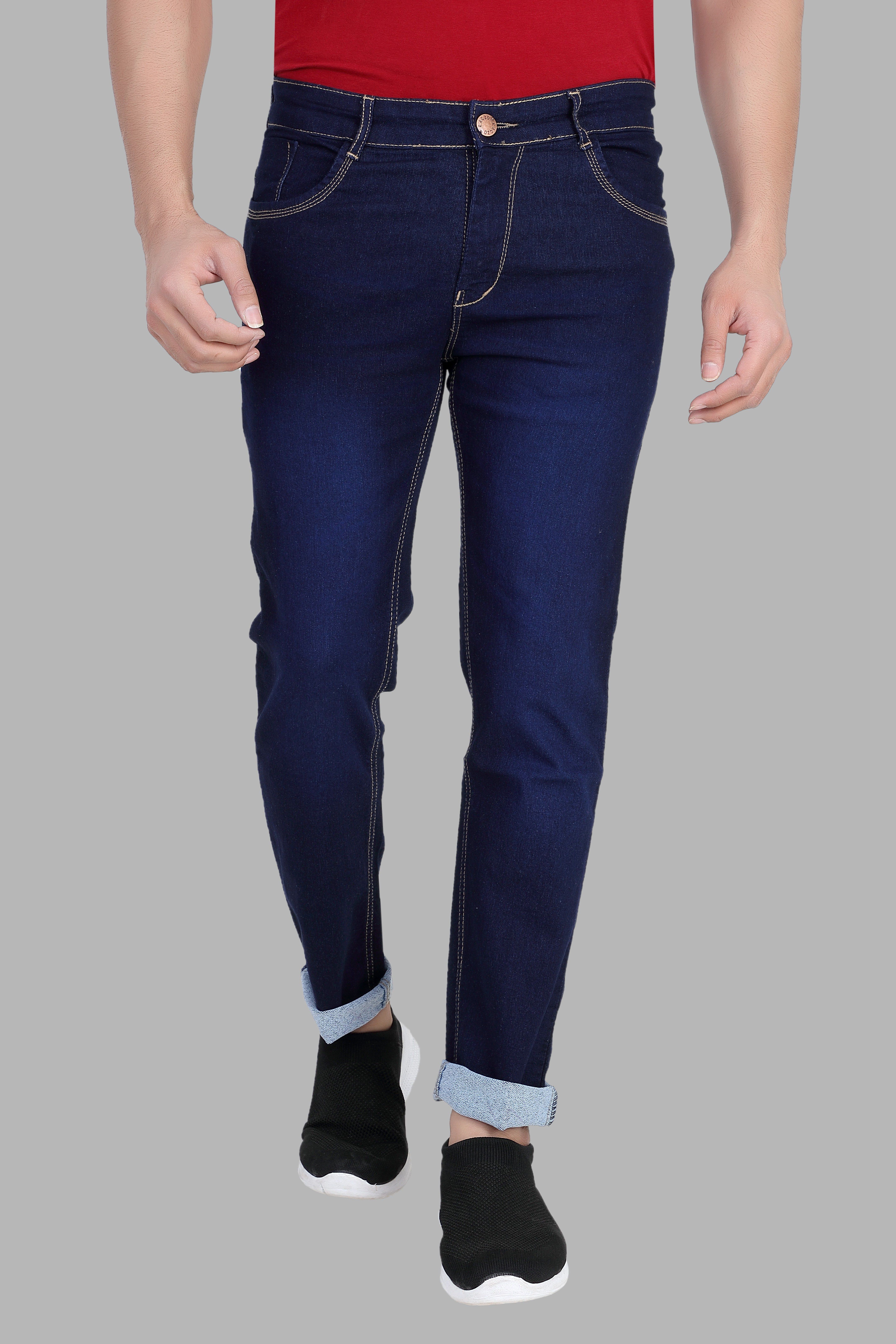 RAGZO - Dark Blue Denim Slim Fit Men's Jeans ( Pack of 1 )