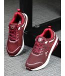 Abros - STELLAR Maroon Men's Sports Running Shoes