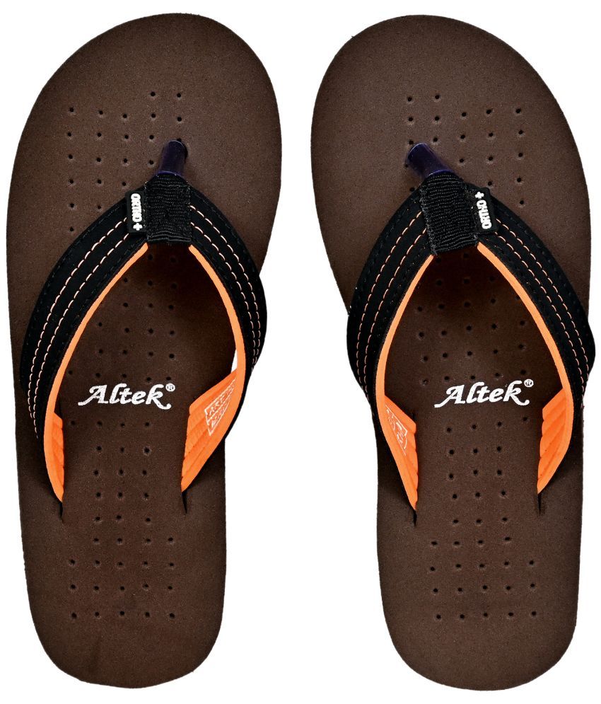     			Altek - Brown Women's Thong Flip Flop