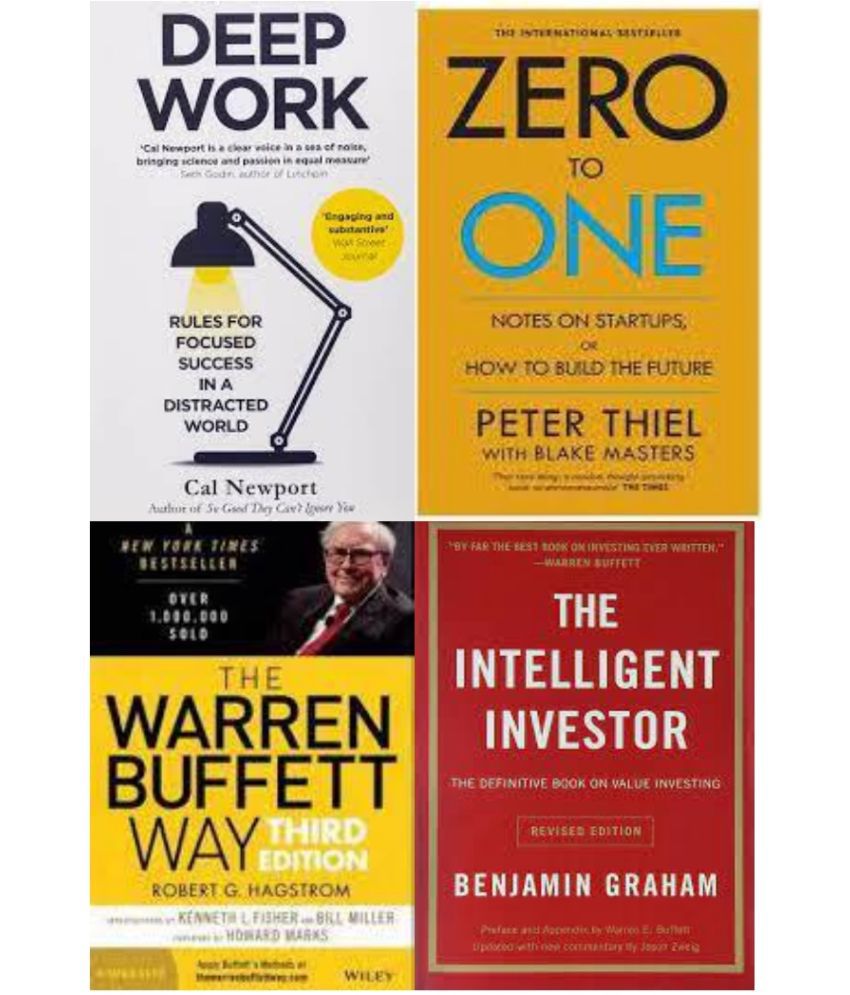     			Deep Wook + Zero to one + The warren buffett way + The Intelligent Investor