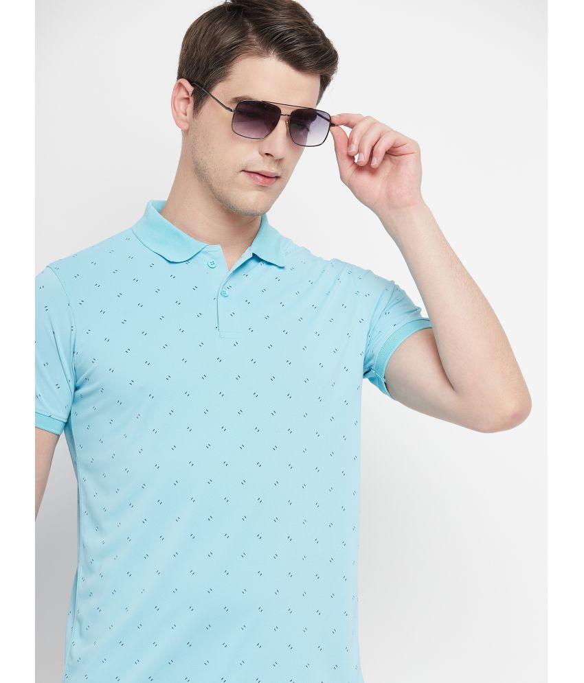     			OGEN - Sky Blue Cotton Blend Regular Fit Men's Polo T Shirt ( Pack of 1 )