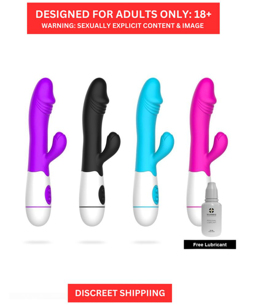     			USB Rechargable 30 Speed Rabbit Vibrator for Women Vagina Clit stimulator AV stick G spot Vibrator Dildo Adult sex toy for Women By NaughtyNights + Free kaamraj Lubricant