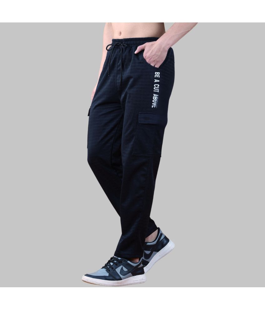     			Heathex - Black Polyester Men's Trackpants ( Pack of 1 )