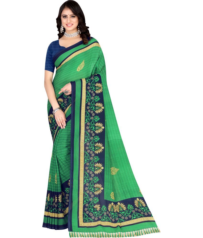     			LEELAVATI - Multicolor Georgette Saree With Blouse Piece ( Pack of 1 )