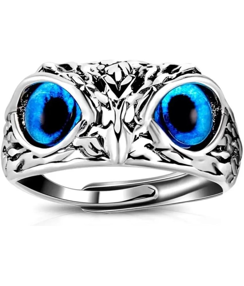     			Silver Shine - Blue Rings ( Pack of 1 )