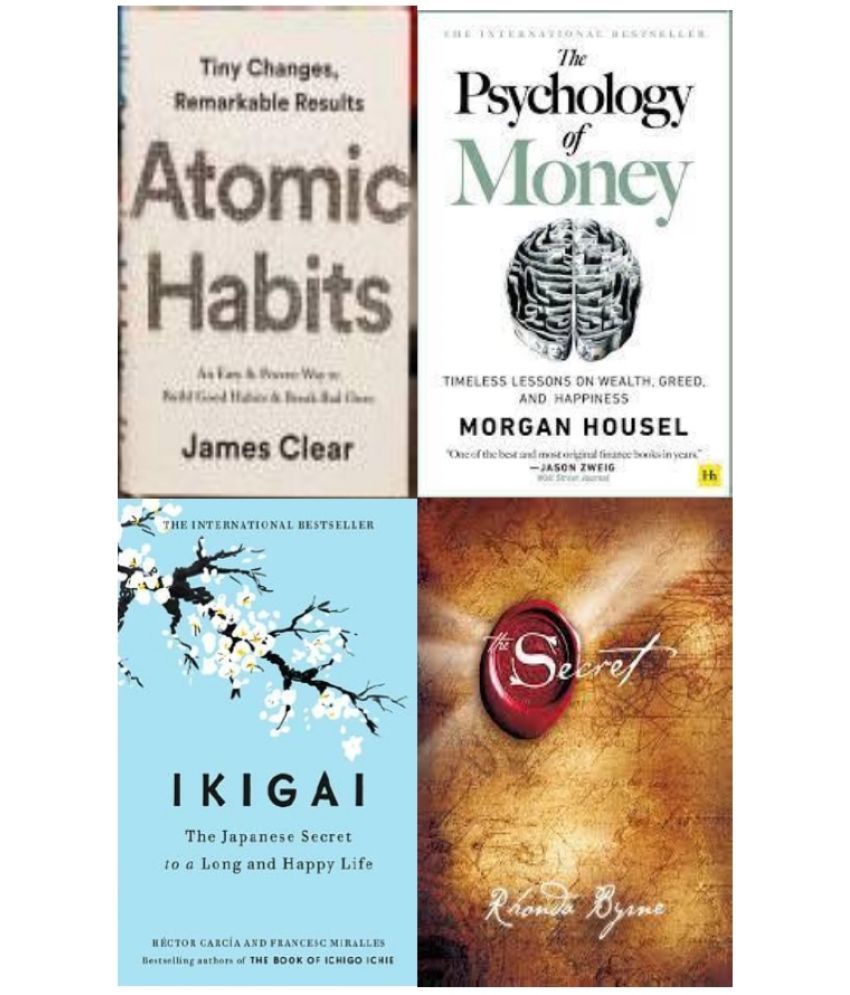     			Atomic Habits + The Psychology of Money + Ikigai + The Secret