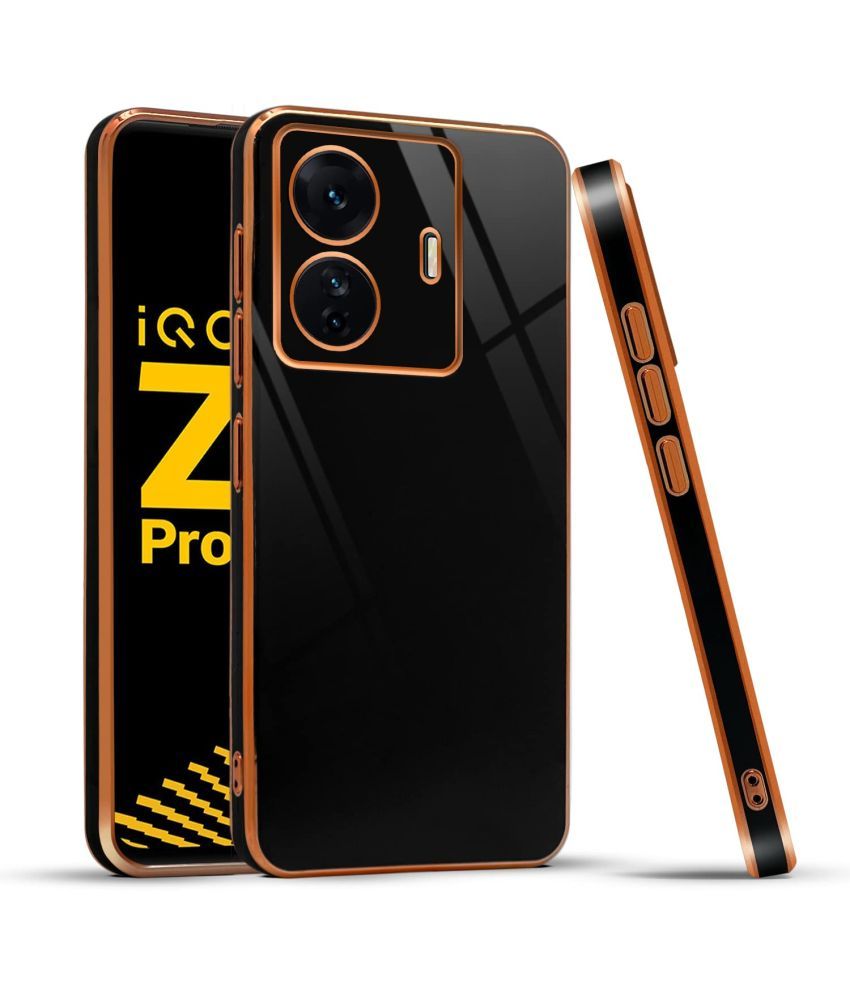     			Bright Traders - Black Silicon Silicon Soft cases Compatible For Vivo T1 Pro 5g ( Pack of 1 )