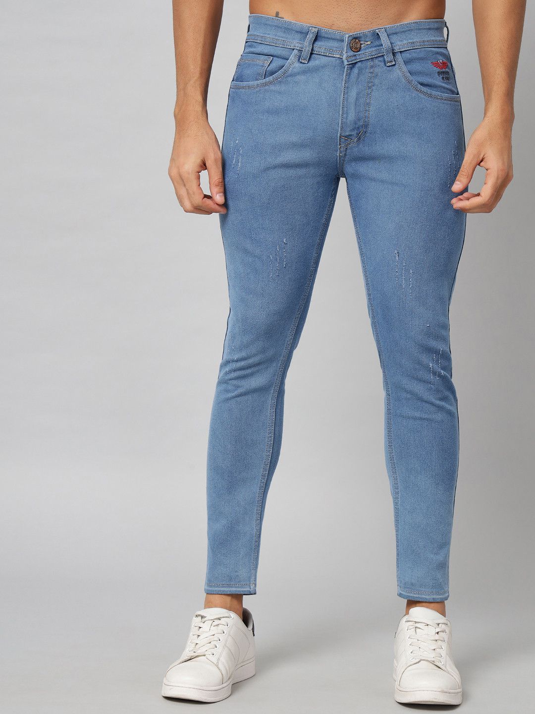 PODGE - Blue Denim Slim Fit Men's Jeans ( Pack of 1 )
