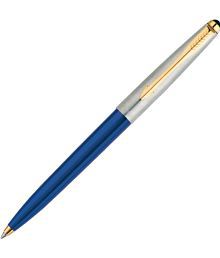 Parker Galaxy Standard Gold Trim Blue Body Color Ball Pen (Blue)