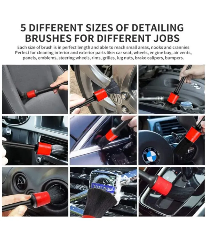 Car Cleaning Auto Detailing Brush Set