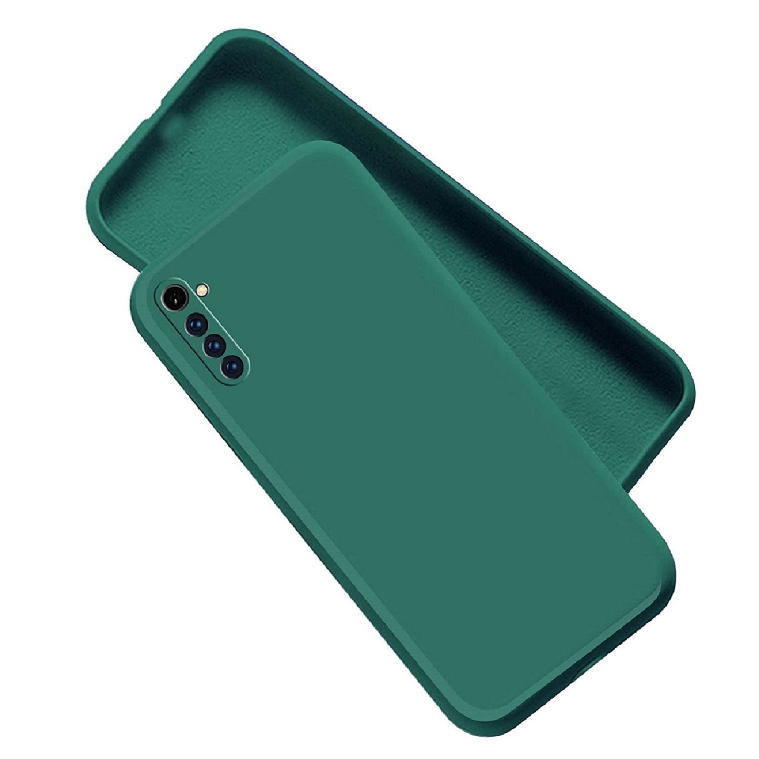     			Case Vault Covers - Green Silicon Plain Cases Compatible For Realme 6 Pro ( Pack of 1 )