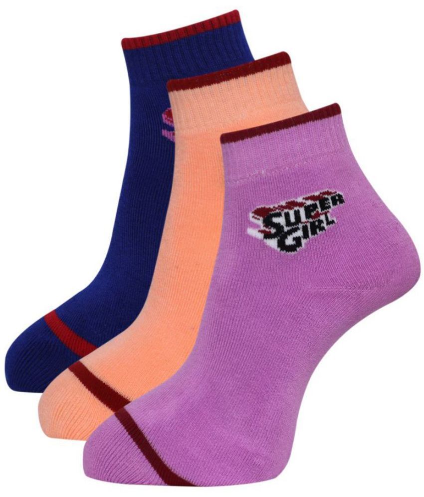     			Dollar - Multicolor Woollen Women's Ankle Length Socks ( Pack of 3 )