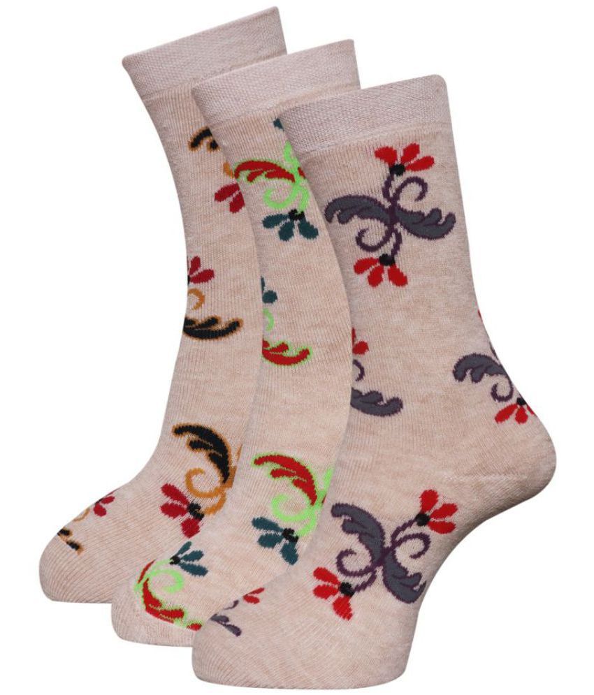     			Dollar - Multicolor Woollen Women's Mid Length Socks ( Pack of 3 )