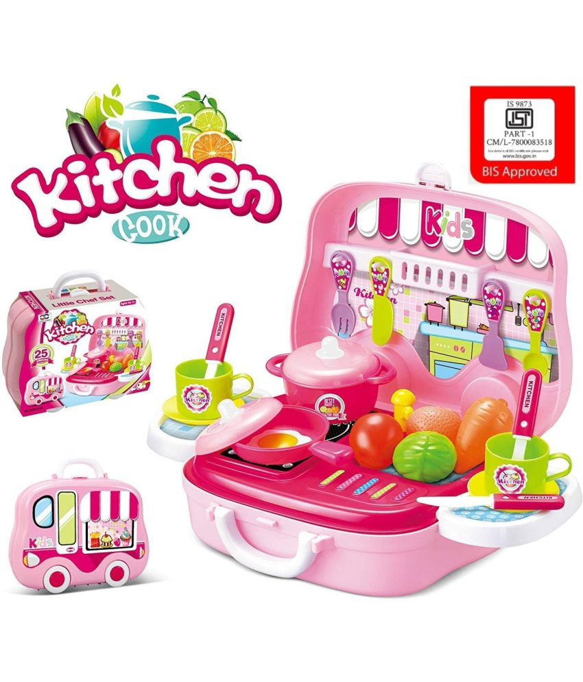     			Fastdeal Role Play Kitchen Cooking Set With Briefcase and Accessories