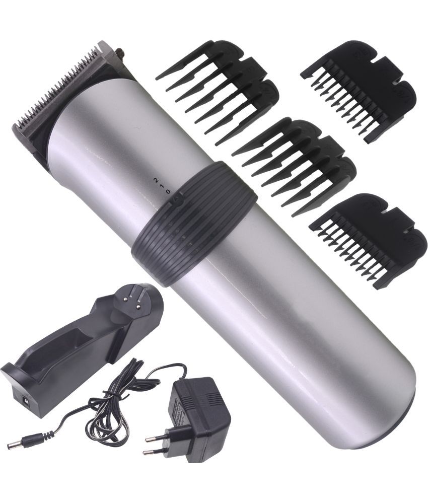     			JMALL - Rechargeable Silver Cordless Beard Trimmer