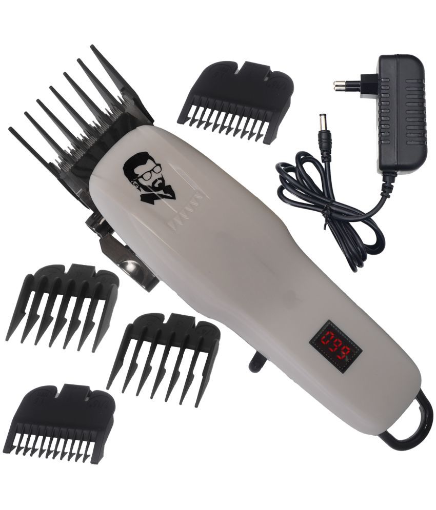     			JMALL - Rechargeable White Cordless Beard Trimmer