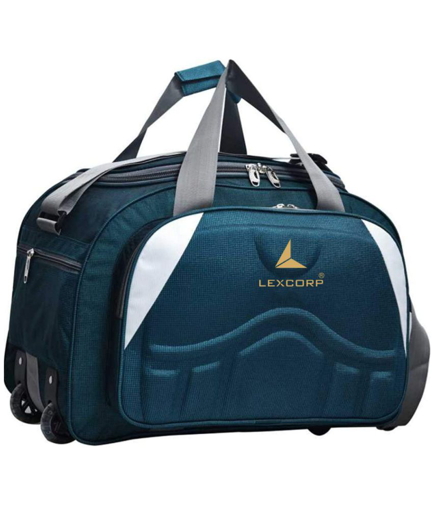     			LEXCORP - Green Polyester Duffle Bag