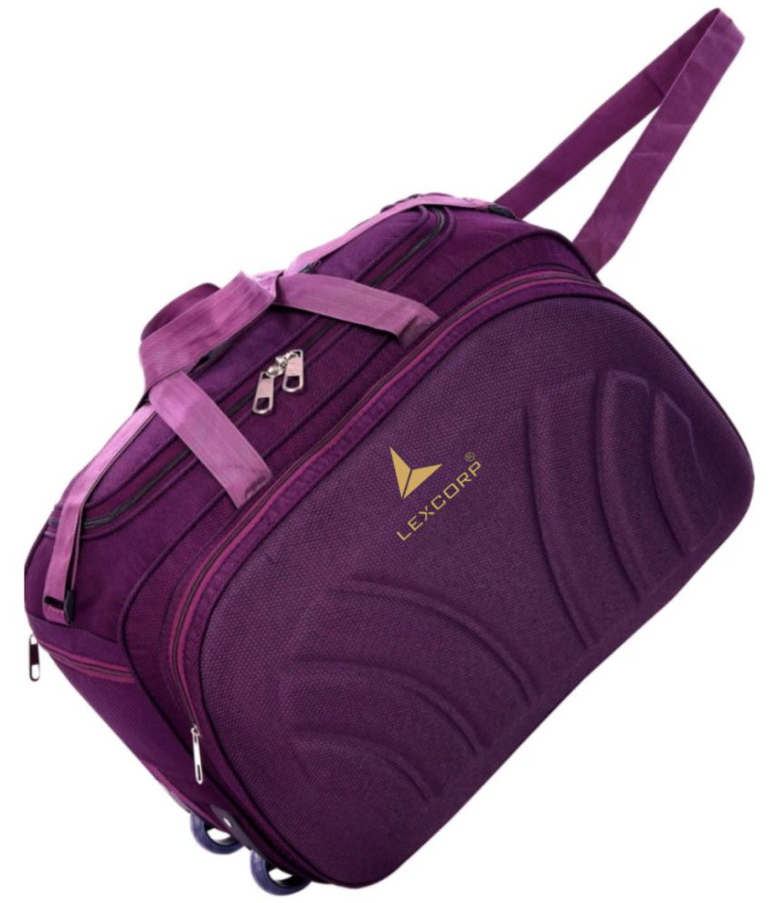     			LEXCORP - Purple Polyester Duffle Bag