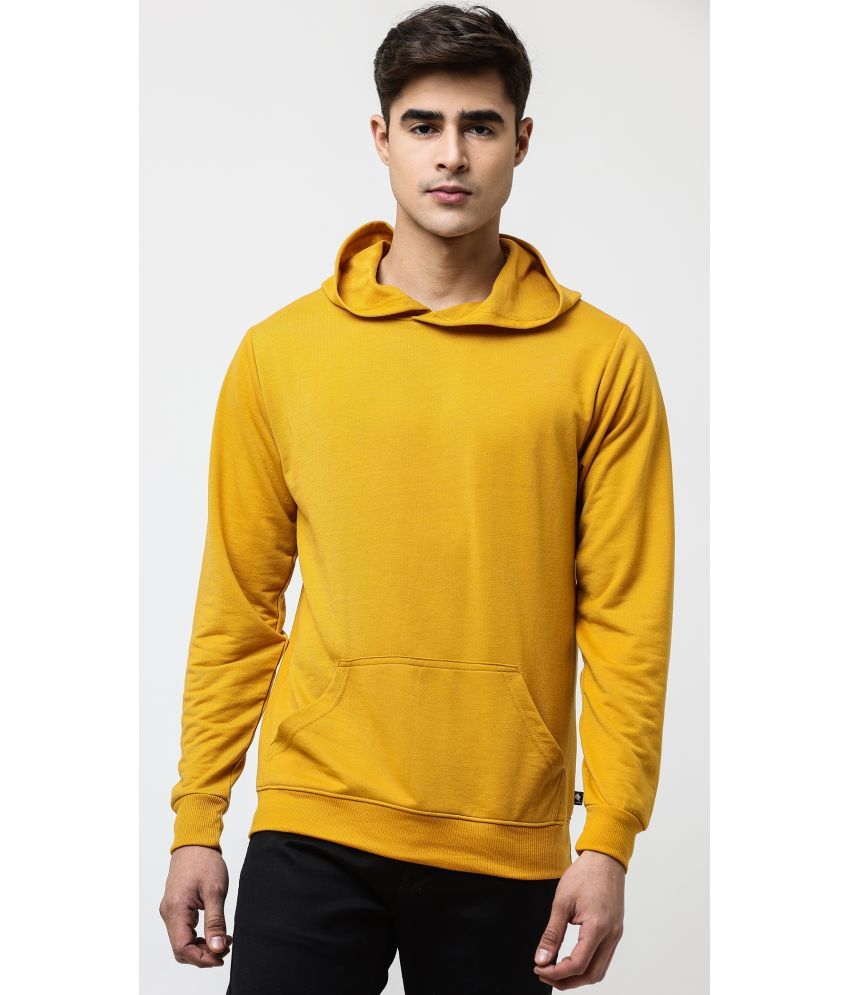     			Leotude - Mustard Fleece Regular Fit Men's Sweatshirt ( Pack of 1 )