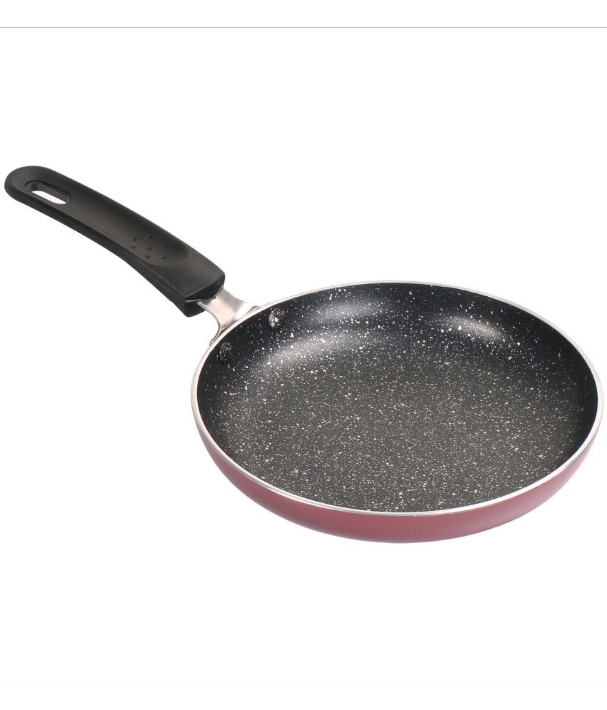     			Milton Pro Cook Granito Non Induction Fry Pan, 18 cm, Burgundy | Flame Safe | Dishwasher Safe | Food Grade | Metal Spoon Friendly | Non - Stick | Bakelite Handle