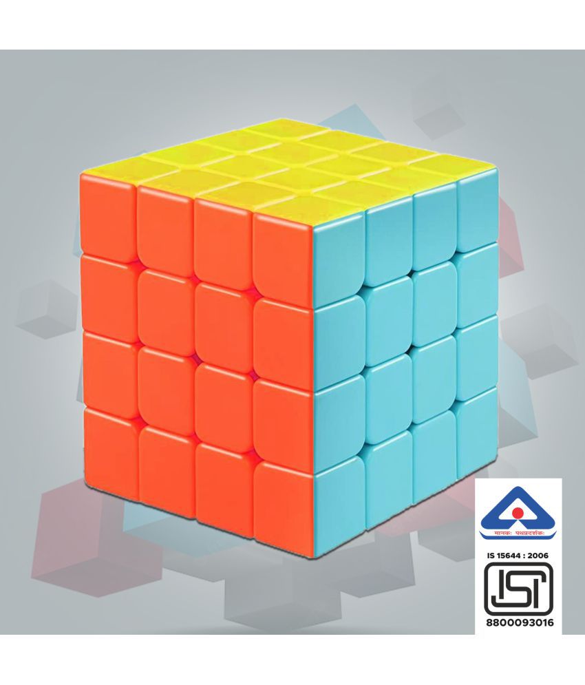     			NHR Cube 4x4 High Speed Sticker Less Magic Puzzle Cube Game Toy  (1 Piece)