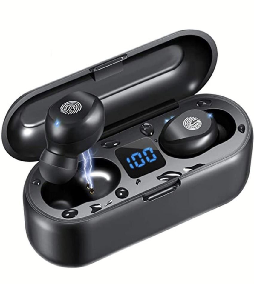     			Neo F9 On Ear True Wireless (TWS) 50 Hours Playback IPX4(Splash & Sweat Proof) Active Noise cancellation -Bluetooth Black