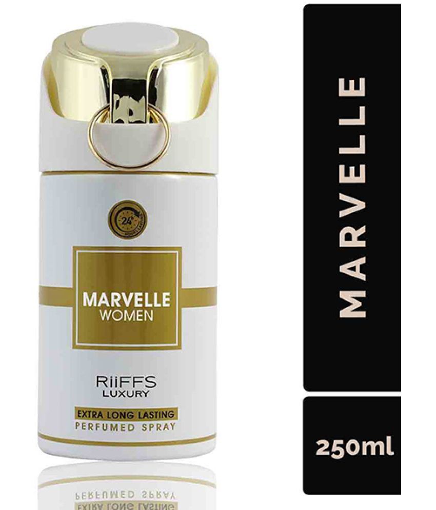     			RIIFFS - MARVELL Deo Perfumed Body Spray 250ml Deodorant Spray for Women 250 ml ( Pack of 1 )