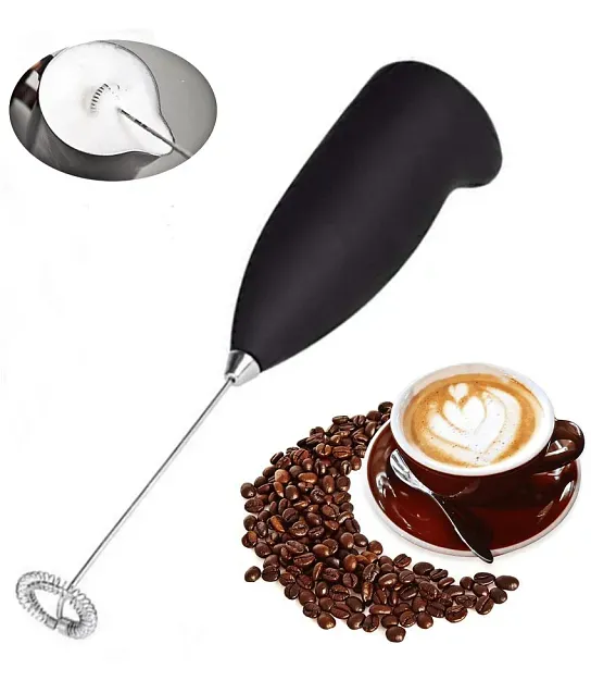 Milk Electric Frother Cordless Coffee Foamer Hand Blender Mixer Produkt +2  Whisk