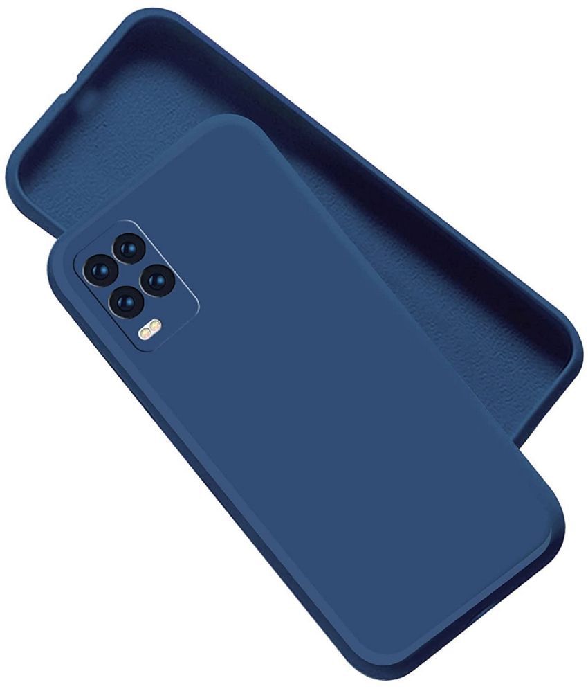     			CASE VA - Blue Silicon Plain Cases Compatible For Realme 8 Pro ( Pack of 1 )