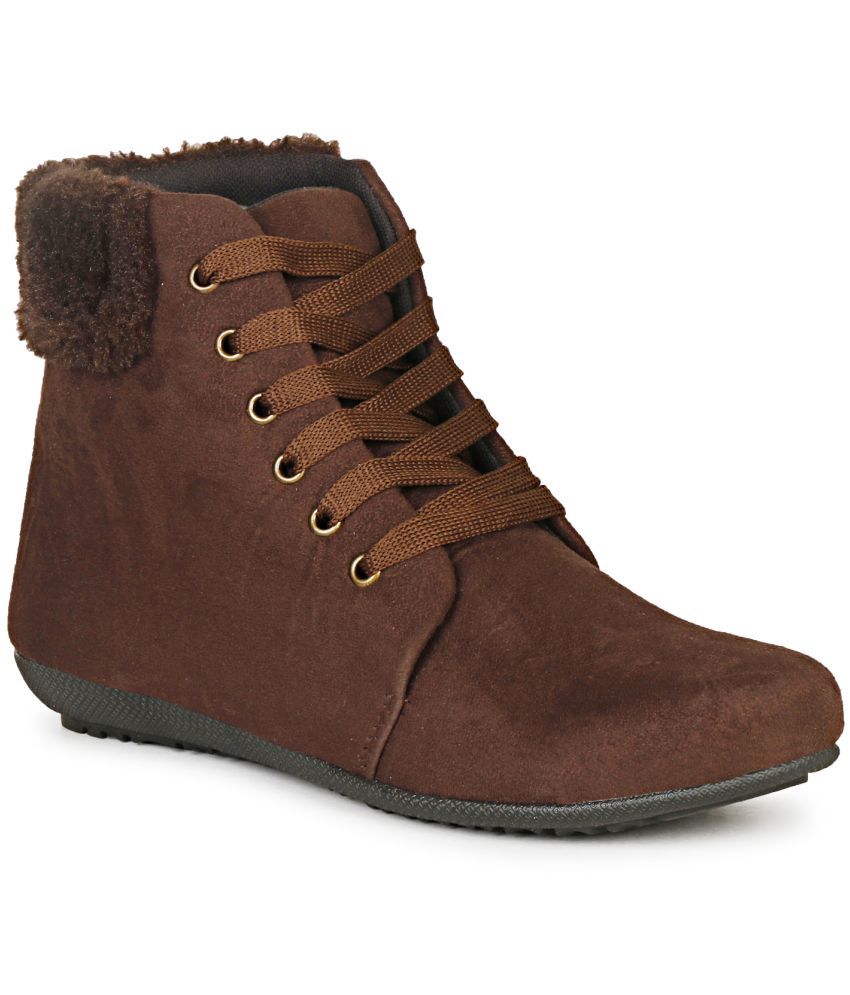     			Commander - Brown Women's Ankle Length Boots