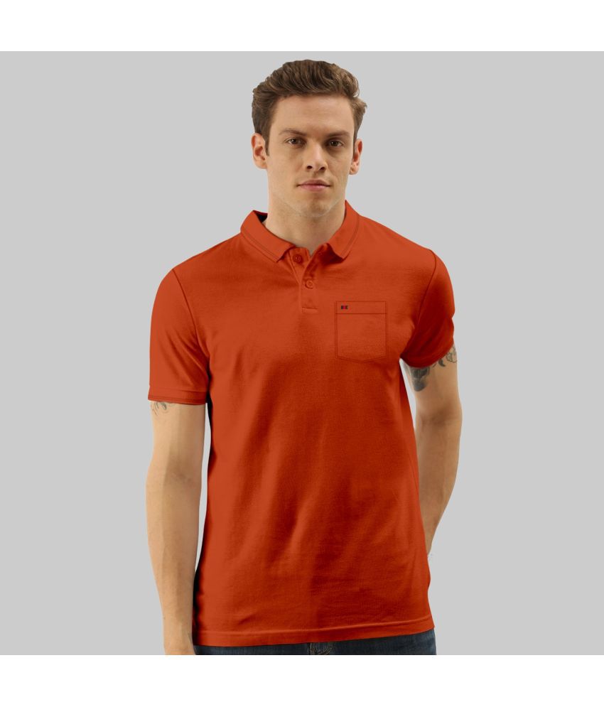     			TAB91 - Rust Cotton Slim Fit Men's Polo T Shirt ( Pack of 1 )
