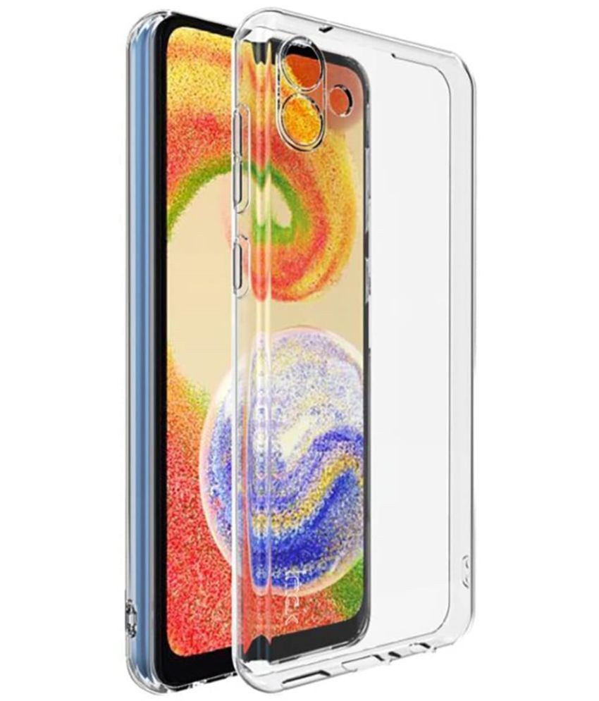     			ZAMN - Transparent Silicon Silicon Soft cases Compatible For Samsung Galaxy M04 ( Pack of 1 )