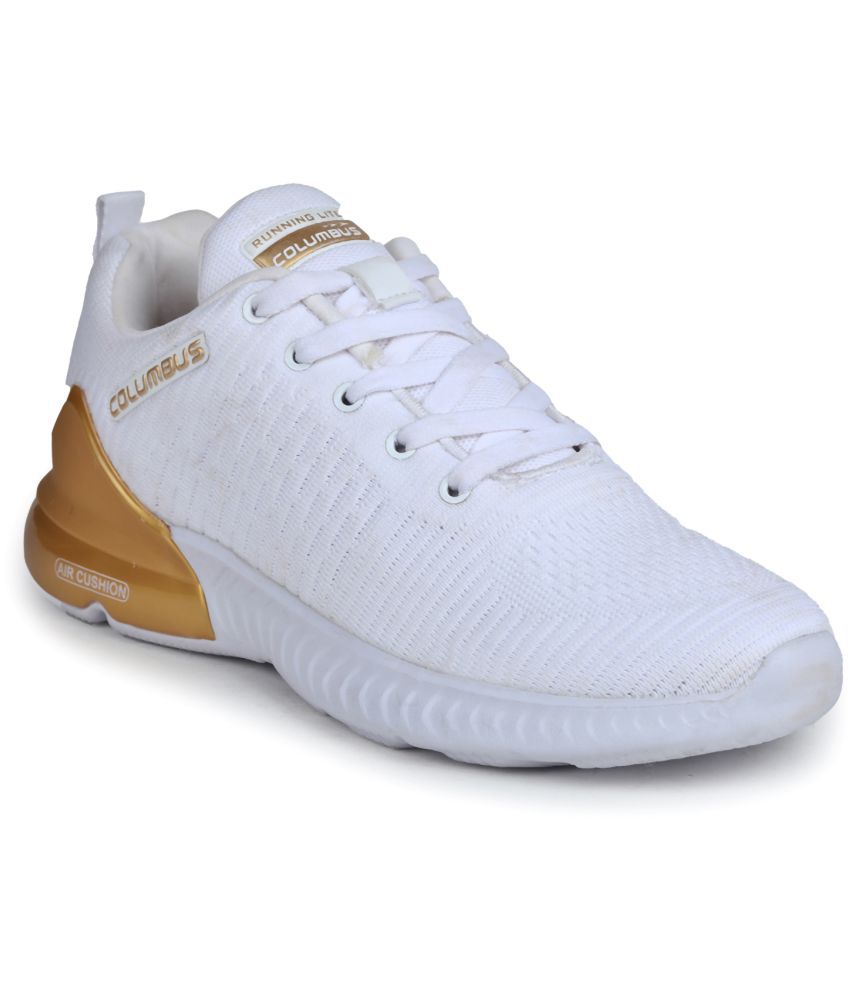     			Columbus - RUNWAY Sports Shoes White Men's Sports Running Shoes