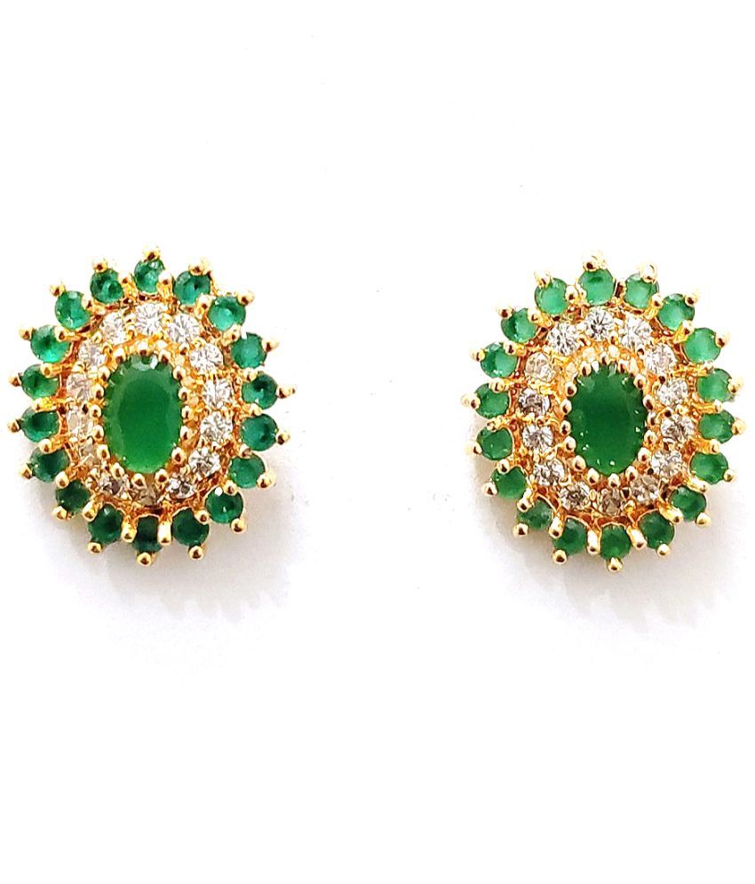    			Jewels Corner - Golden Stud Earrings ( Pack of 1 )