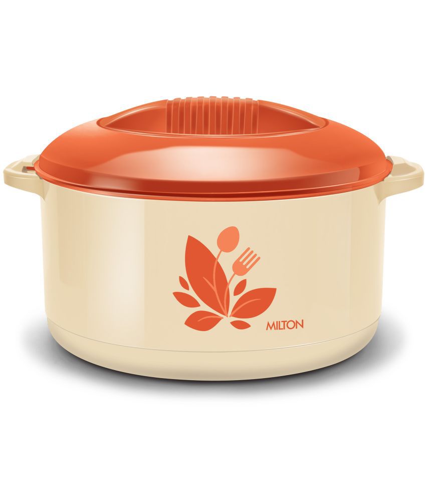     			Milton Orchid 7500 Inner Steel Casserole, 6,71 Litres, Tan | PU Insulated | BPA free |Odour Proof | Food Grade | Easy to Carry | Easy to Store | Ideal For Chapatti | Roti | Curd Maker