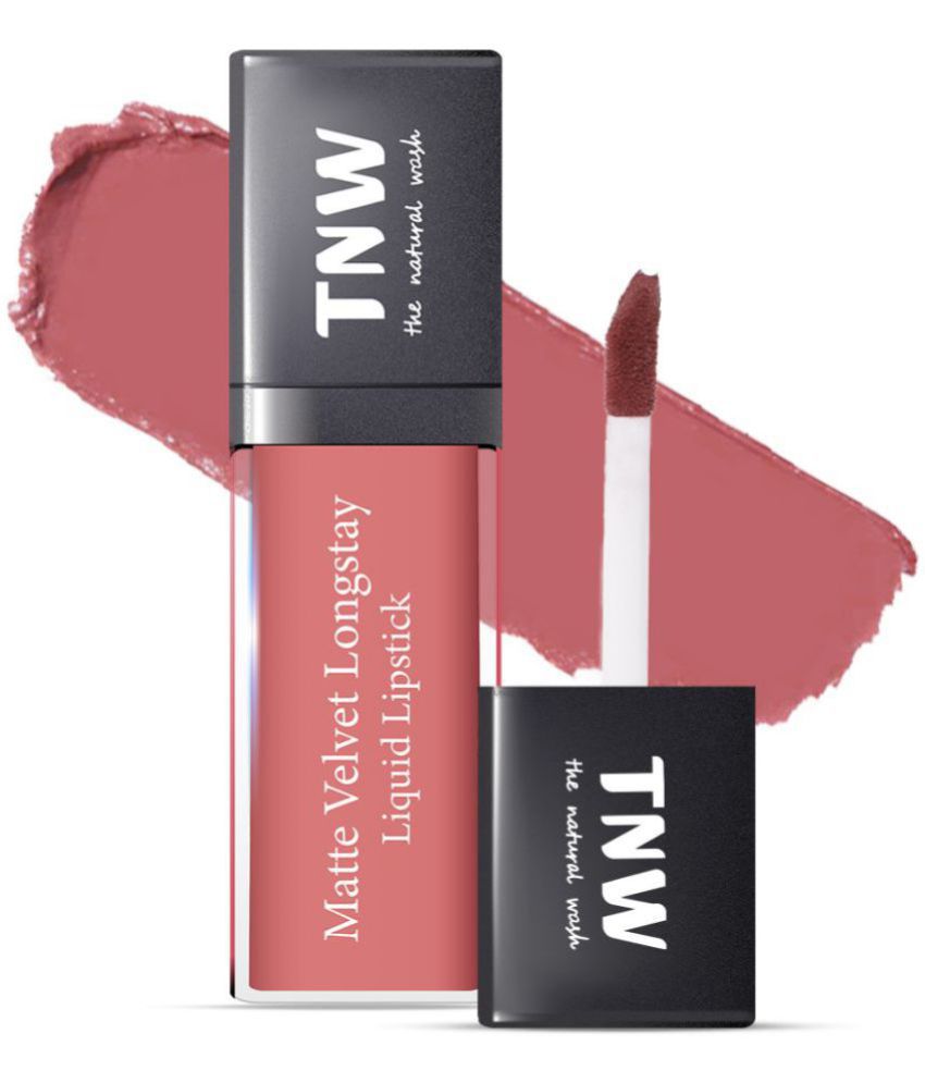     			TNW- The Natural Wash Matte Velvet Longstay Liquid Lipstick (01) Blush Nude Pink, 5ml
