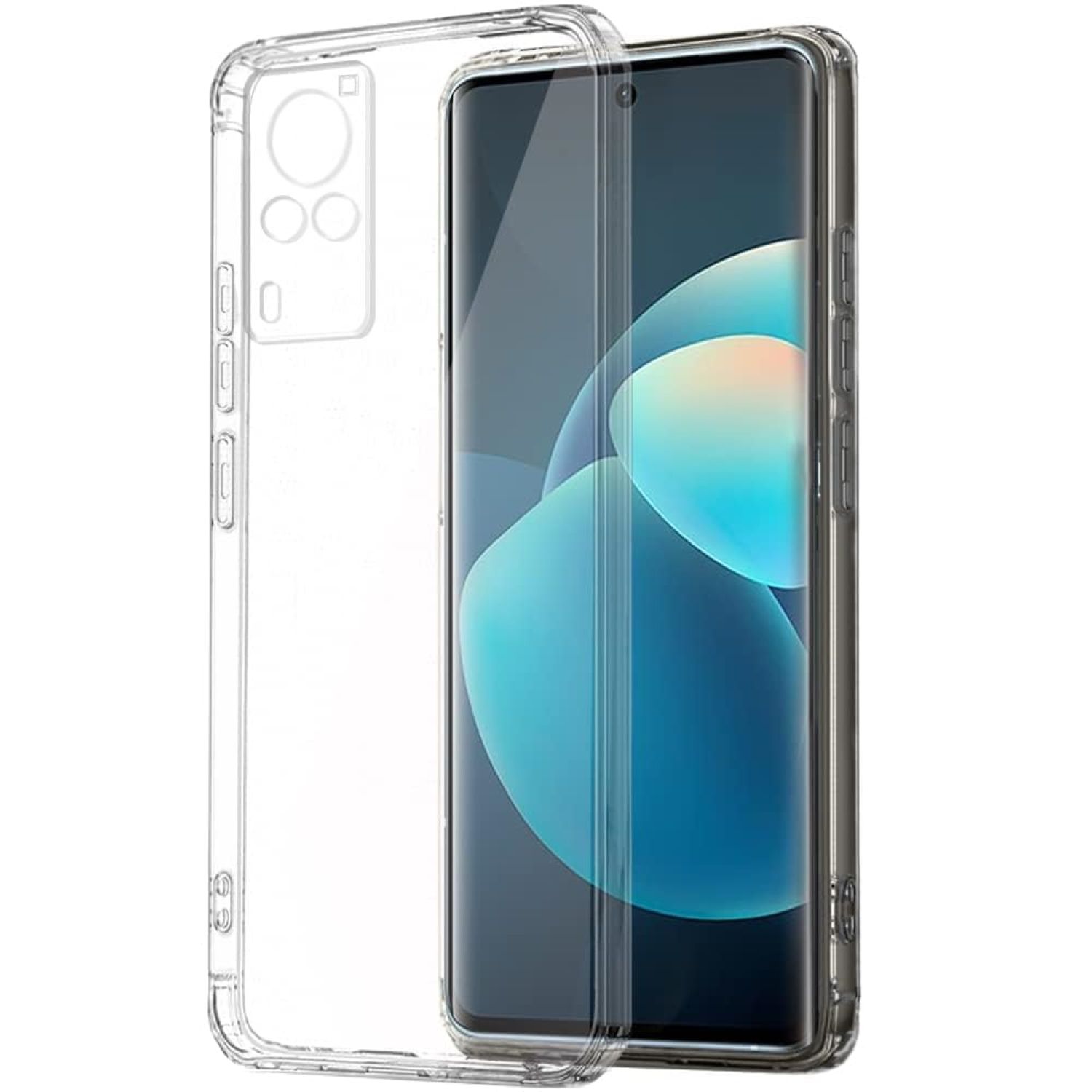     			ZAMN - Transparent Silicon Silicon Soft cases Compatible For Vivo X60 pro ( Pack of 1 )