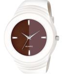 EMPERO - White PU Analog Men's Watch