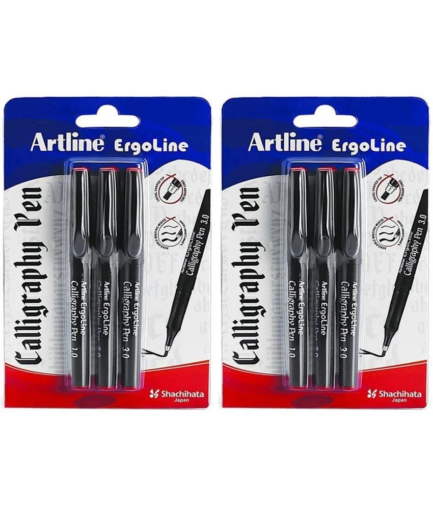 Artline Ergoline Water Based Calligraphy Pen Set Water & Smudge
