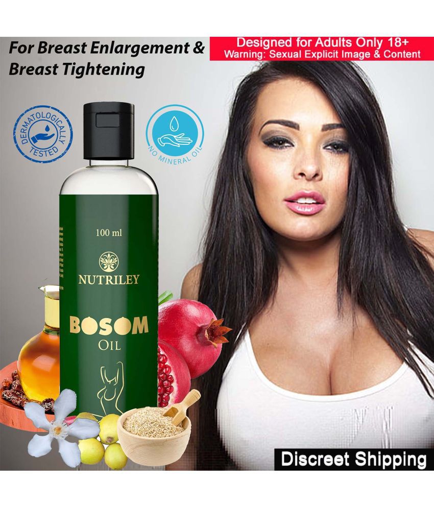 Nutriley Bosom Breast Enlargement Oil for big breast, firm and tight breast for breast growth, breast tightening, breast increase and used as Breast Growth Cream, breast badhane Oil (100 ml).