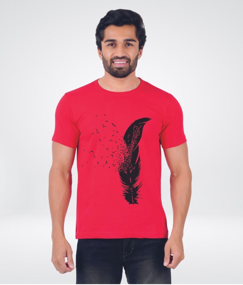     			ferocious Pack of 1 Cotton Regular Fit Men's T-Shirt ( Red )