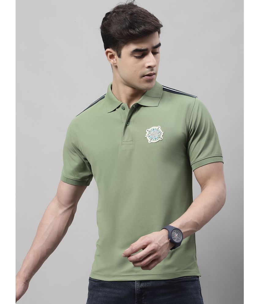     			OBAAN - Green Polyester Regular Fit Men's Polo T Shirt ( Pack of 1 )