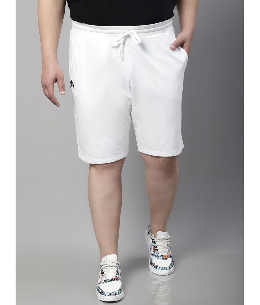     			Rute - White Cotton Men's Shorts ( Pack of 1 )
